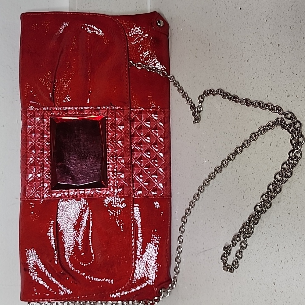 Vintage Red Clutch Bag Purse